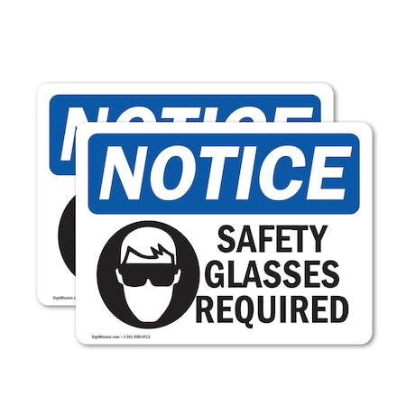 Signmission 7 in Height, 10 in Width, Vinyl Decal, Rectangle OS-2PACK-NS-D-710-L-18184